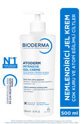 Atoderm Intensive Gel-Cream Çok Kuru Atopi Eğilimli Cilt Yatıştırıcı Jel Krem Niasinamid 500 ml - Bioderma