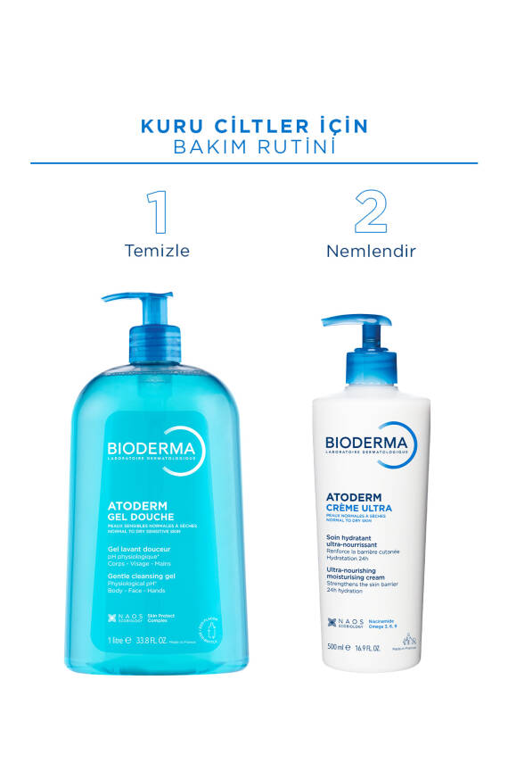 Atoderm Shower Gel Aile Boyu Kuru Ciltler için Nemlendirici Duş Jeli Bebek Çocuk Yetişkin 1 Lt - 9