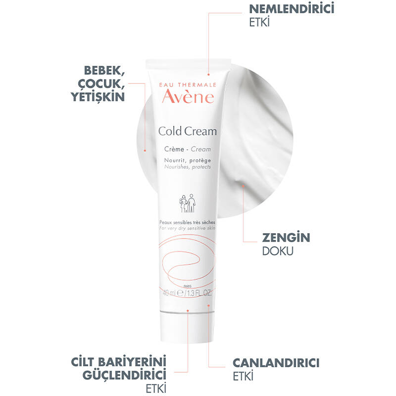 Avene Cold Cream Kuru Ciltler için Bakım Kremi 40 ml - 3
