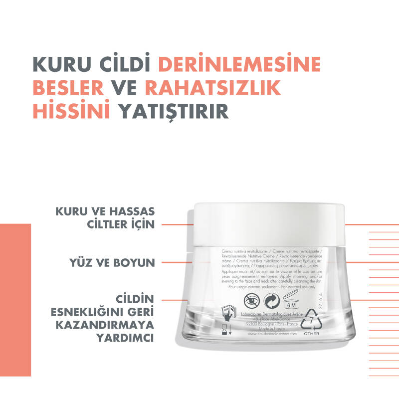 Avene Kuru ve Hassas Ciltler için Besleyici ve Canlandırıcı Krem 50 ml - 3