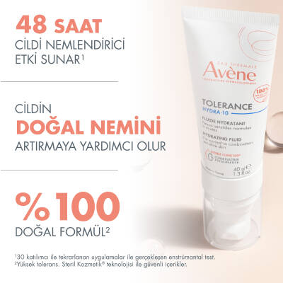Avene Tolerance Hydra-10 Normal ve Karma Nemsiz Kalmış Hassas Ciltler için Nemlendirici Krem 40 ml - 2