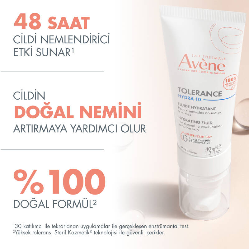 Avene Tolerance Hydra-10 Normal ve Karma Nemsiz Kalmış Hassas Ciltler için Nemlendirici Krem 40 ml - 2