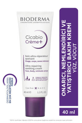 Cicabio Cream+ Onarıcı Yatıştırıcı Nemlendirici Cica Krem Bebek Çocuk Yetişkin Yüz Vücut 40 ml - Bioderma