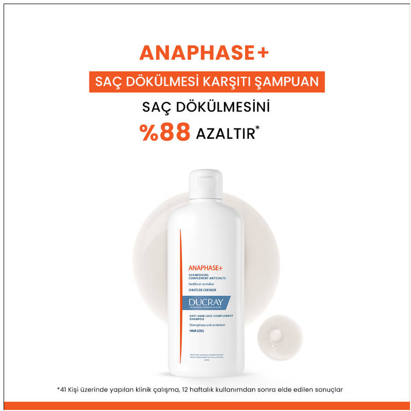 Ducray Anaphase Cream Shampoo Saç Dökülmesi Karşıtı Şampuan 400 ml - 3