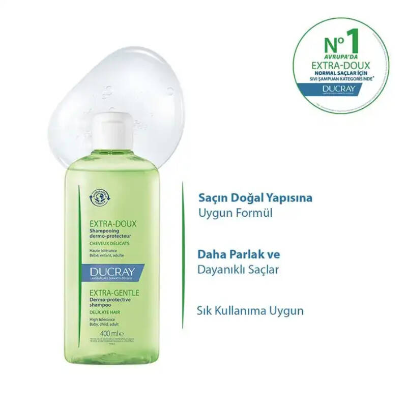 Ducray Extra Gentle Sık Kullanım Şampuanı 400 ml - 5