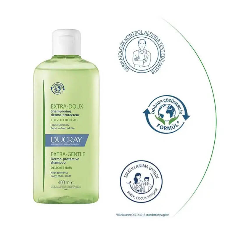 Ducray Extra Gentle Sık Kullanım Şampuanı 400 ml - 6