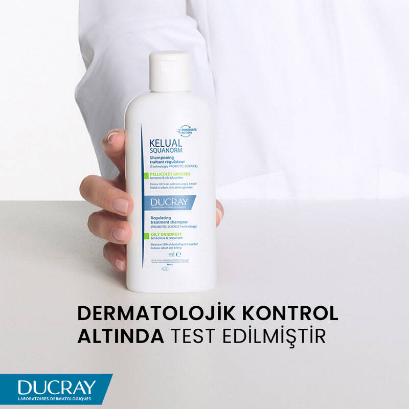 Ducray Kelual Squanorm Normal ve Yağlı Saçlar için Kepek Karşıtı Şampuan 400 ml - 4
