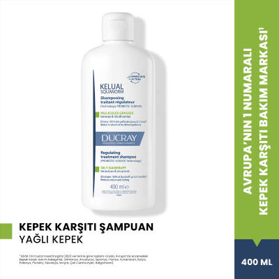 Ducray Kelual Squanorm Normal ve Yağlı Saçlar için Kepek Karşıtı Şampuan 400 ml - 2