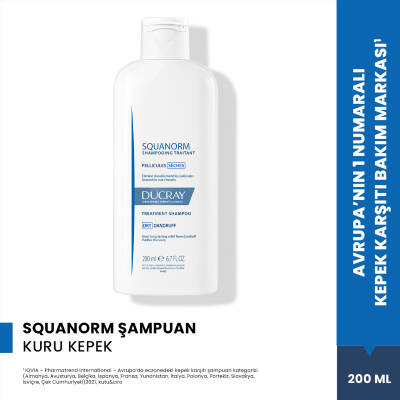 Ducray Squanorm Kuru Kepek Karşıtı Saçlar İçin Şampuan 200 ml - 2