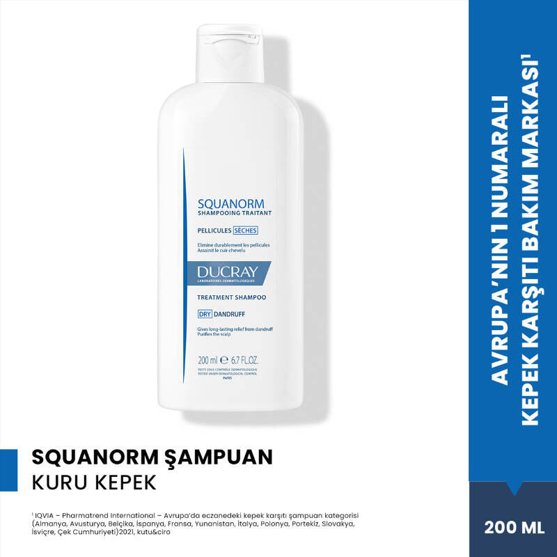 Ducray Squanorm Kuru Kepek Karşıtı Saçlar İçin Şampuan 200 ml - 2