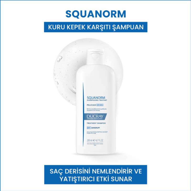 Ducray Squanorm Kuru Kepek Karşıtı Saçlar İçin Şampuan 200 ml - 3