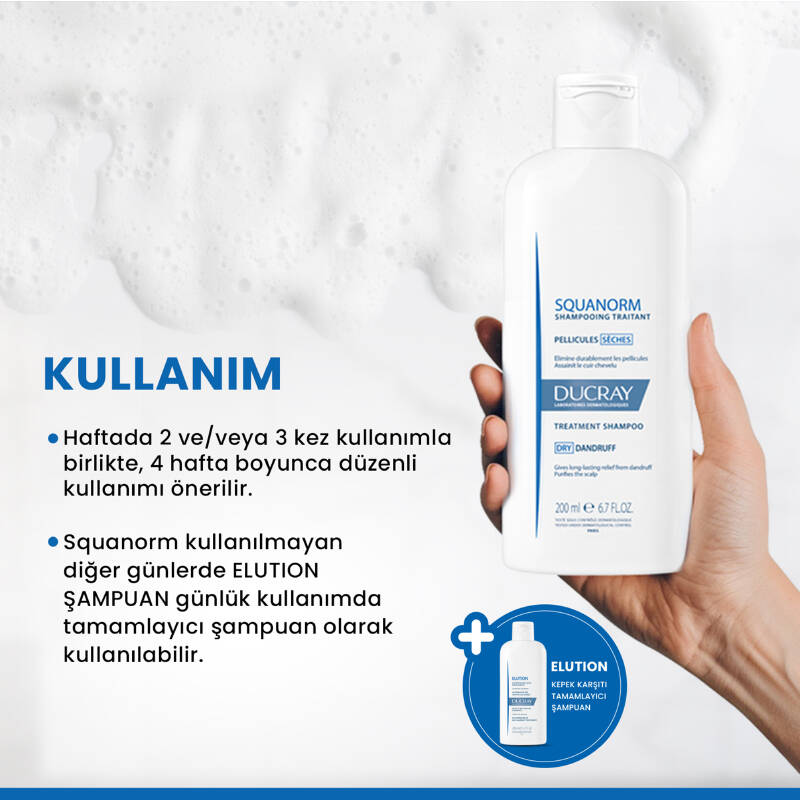 Ducray Squanorm Kuru Kepek Karşıtı Saçlar İçin Şampuan 200 ml - 4