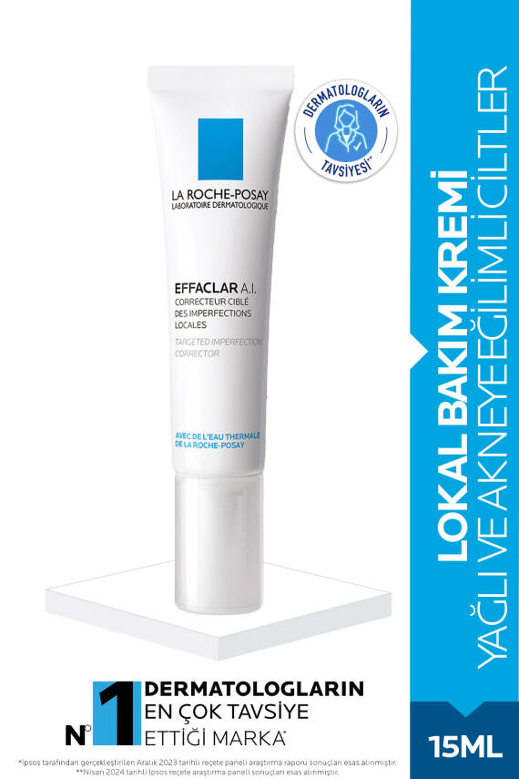 Effaclar A.I Lokal Bakım Krem 15 ml- YağlıAkneye Eğilimli Ciltler - 1