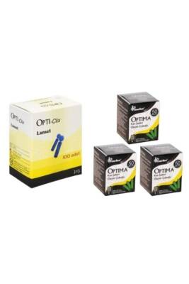Kan Şekeri Ölçüm Strip 3 Kutu Ve 1 Kutu Lanset - Optima