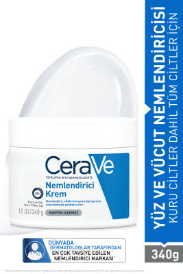 Kuru Ciltler için Seramid & Hyalüronik Asit İçeren Nemlendirici Yüz ve Vücut Kremi 340gr - CeraVe