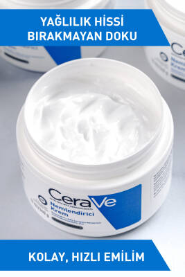 Kuru Ciltler için Seramid & Hyalüronik Asit İçeren Nemlendirici Yüz ve Vücut Kremi 340gr - 4