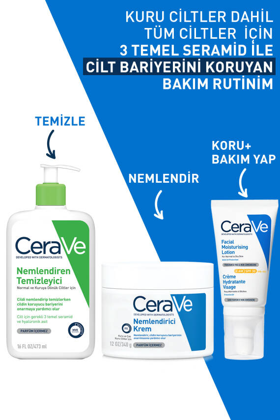 Kuru Ciltler için Seramid & Hyalüronik Asit İçeren Nemlendirici Yüz ve Vücut Kremi 340gr - 9