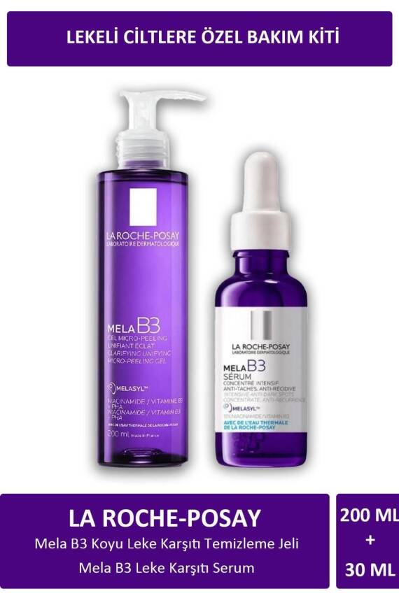Mela B3 Koyu Leke Karşıtı Temizleme Jeli 200 ml + La Roche Posay Mela B3 Leke Karşıtı - 1