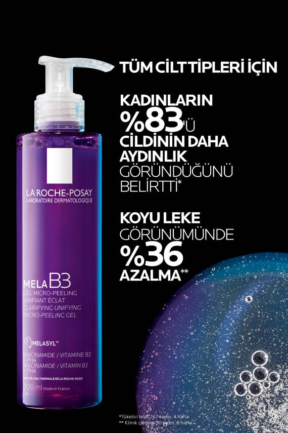 Mela B3 Micro-Peeling Koyu Leke Karşıtı Temizleme Jeli 200 ml - 3