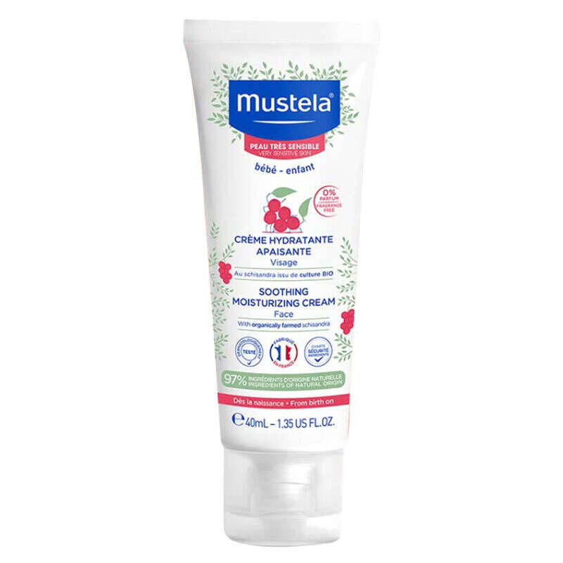 Mustela Çok Hassas Ciltler İçin Nemlendirici Yüz Kremi 40 ml - 1