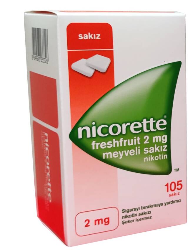 Nicorette Freshfruit 2 mg 105 Adet Meyveli Nikotin Sakızı - 3