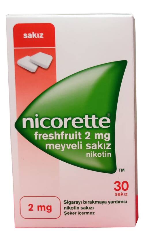 Nicorette Freshfruit 2 mg Meyveli Sakız 30 Adet - 3