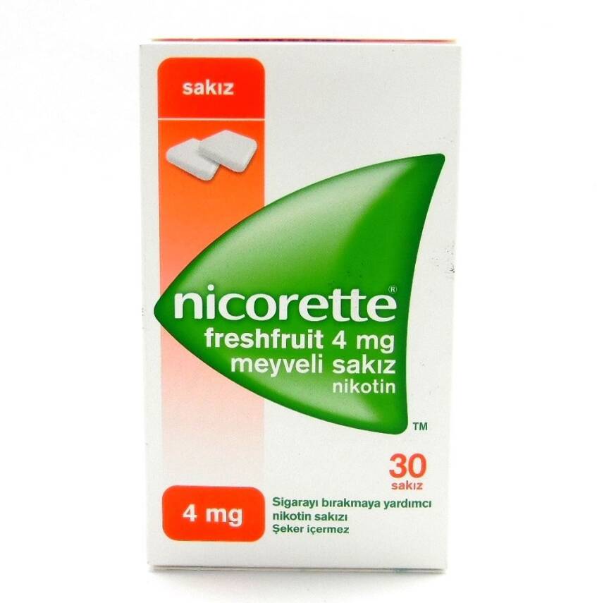 Nicorette Freshfruit 4 mg Meyveli Sakız 30 Adet - 3