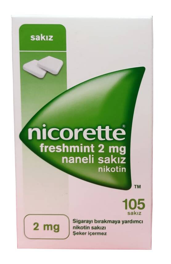 Nicorette Freshmint 2 mg 105 Adet Naneli Nikotin Sakızı - 3