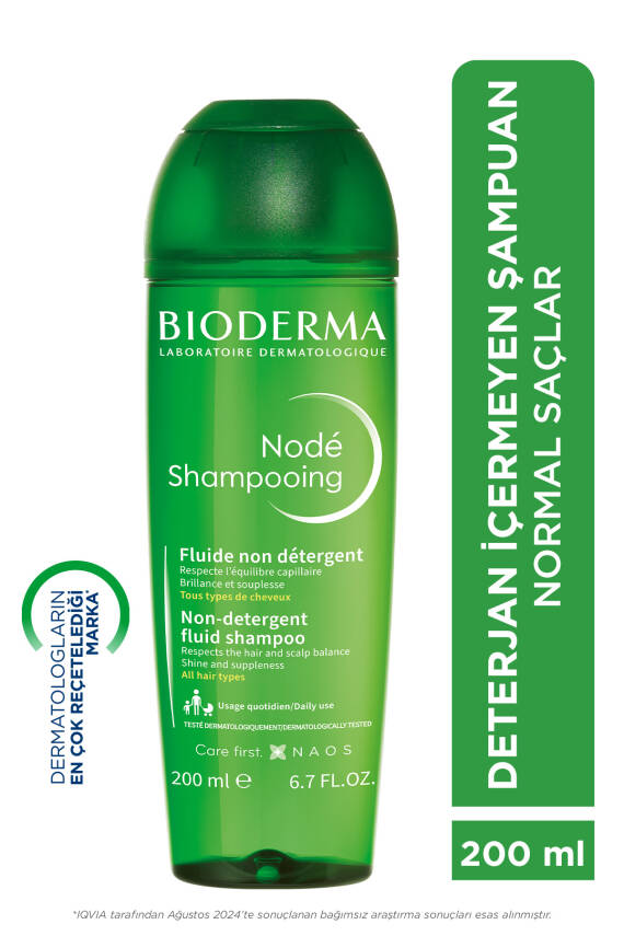 Node Fluid Shampoo Deterjan İçermeyen Saç Bakım Şampuanı 200 ml - 1