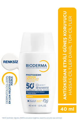 Photoderm XDefense Spf50+ Tüm Cilt Tipleri Antioksidan Etkili Akışkan Güneş Kremi Renksiz 40 ml - Bioderma