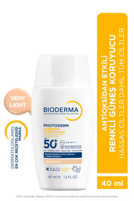 Photoderm XDefense Spf50+ Tüm Cilt Tipleri Antioksidan Etkili Renkli Güneş Kremi Very Light 40 ml - Bioderma