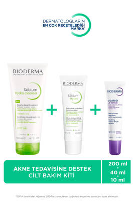 Sebium İzokit Kurutucu Akne Tedavisine Destek Cilt Bakım Kiti(Temizleme Jeli-Bakım Kremi-Dudak Balm) - Bioderma