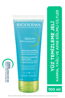 Sebium Karma Yağlı Ve Eğilimli Ciltler Için Arındırıcı Günlük Temizleme Jeli 100 ml - Bioderma