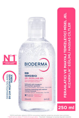 Sensibio AR+ Rozasea ve Kızarıklık Eğilimli Hassas Ciltler Durulanmayan Temizleyici Misel Jel 250 ml - Bioderma