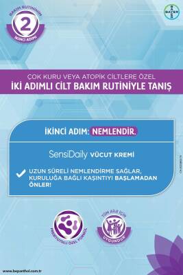 Sensidaily Günlük Vücut Bakım Kremi 400ml + Yüz ve Vücut Temizleme Jeli 200ml - Çok Kuru Atopik Cilt - 3