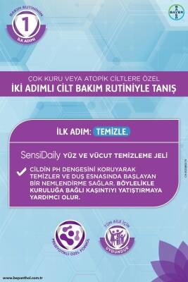 SensiDaily Yüz ve Vücut Temizleme Jeli 200ml - SensiWash Çok Kuru Atopik Ciltler, Günlük Vücut Bakım - 2